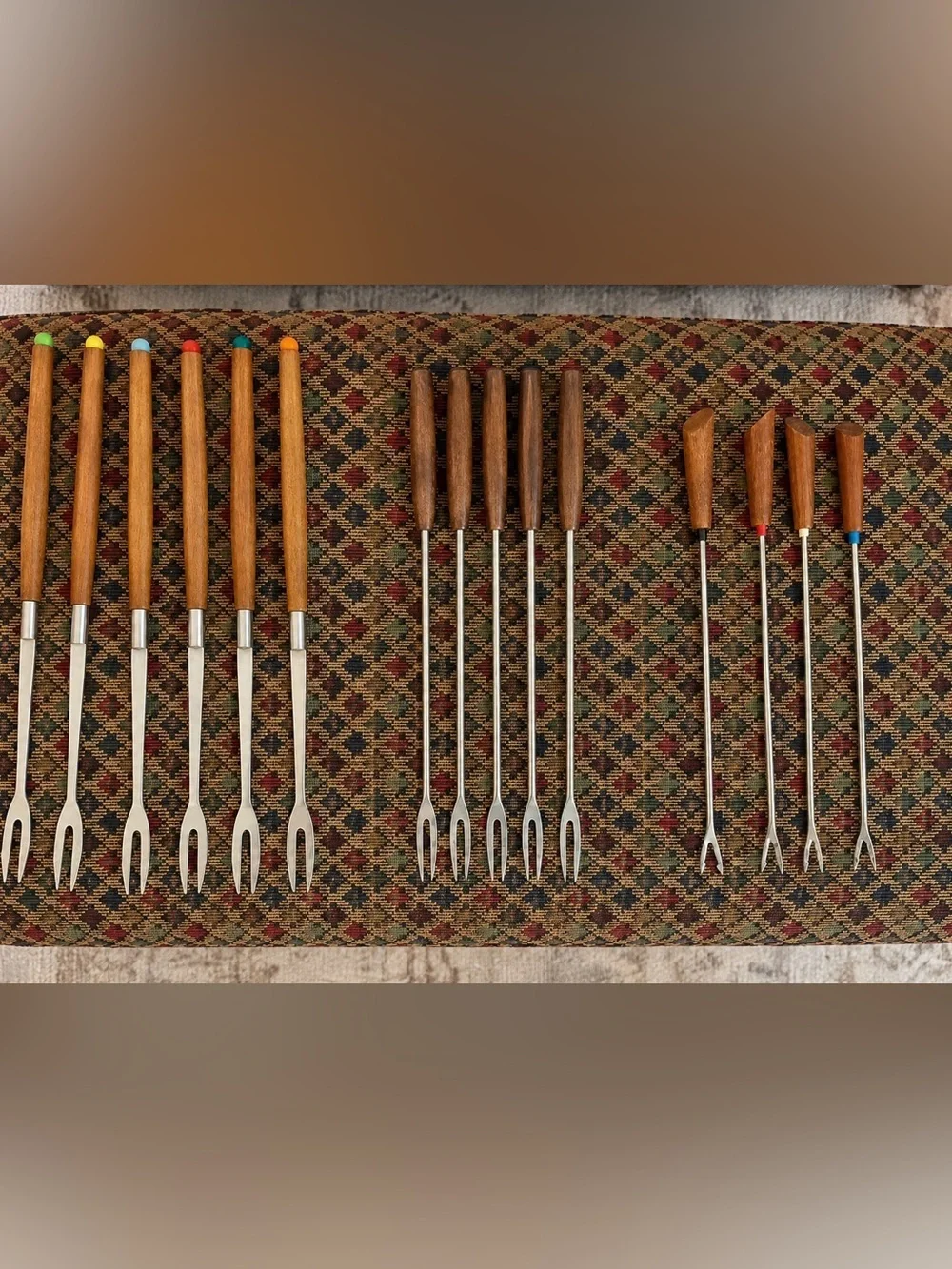 Vintage fondue forks